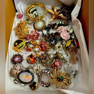 vintage jewel lot   west Germany coro  JJ  Avon  kramer
